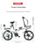 Cycling City Installation-free Folding Bike Variable Speed Disc Brake Road Bike 20Inch Adult Ultra-light Shock-absorbing Bicycle
