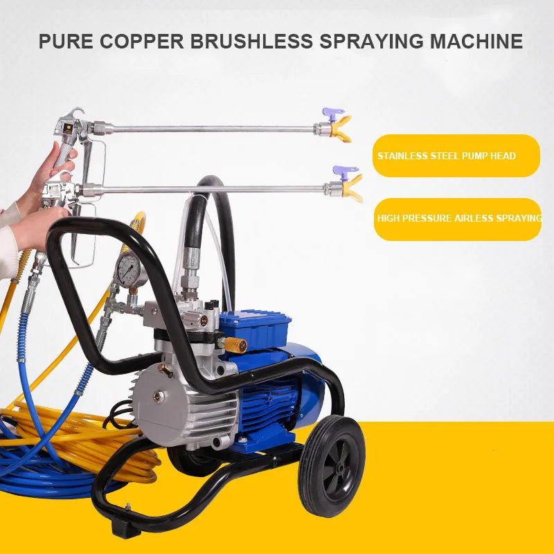 High-Pressure Electric Paint Airless Spraying Machine Multi-Purpose Painting Tool Home Improvement Equipment 5200W