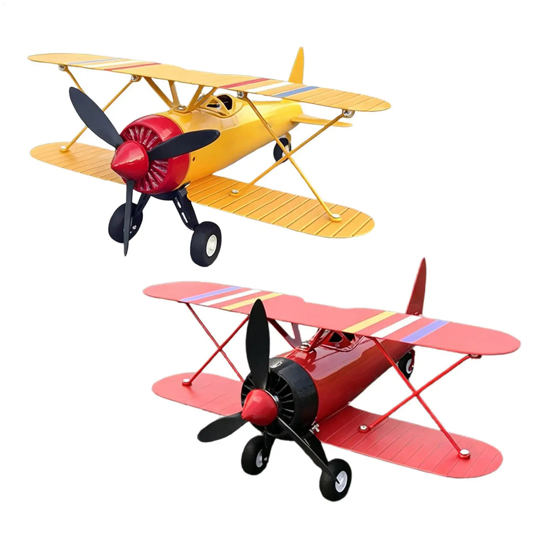 Airplane Weathervane Metal Windmill Wind Measuring Tool Airplane Wind Spinner for Lawn Courtyard Outdoor Patio Deck Backyard
