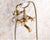 Antique Luxury Bathroom Shower Faucet Copper Black Bathtub Faucet Shower Set Wall Mounted 2 Handles Shower
