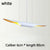 SANDYHA Modern Home Decoration Hanging Chandelier Creative Design Aluminum Tube Oblique Mouth Led Lamp