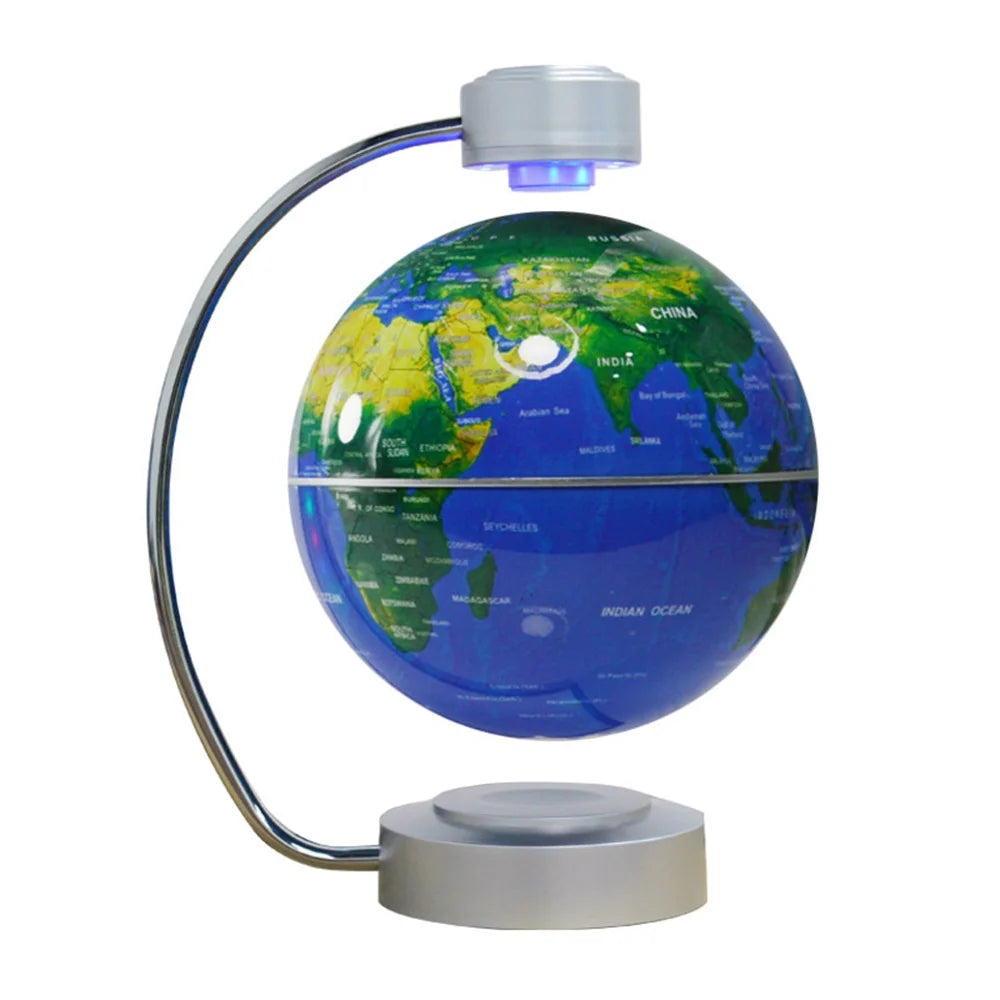 High-tech 8 Inch Magnetic Levitation Globe With LED Light Electronic Floating Globe