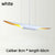 SANDYHA Modern Home Decoration Hanging Chandelier Creative Design Aluminum Tube Oblique Mouth Led Lamp