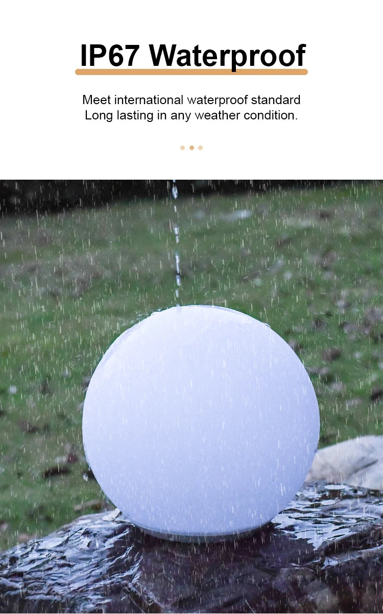 LED Pebble Stone Light Outdoor Camping Lawn Solar Colorful Landscape Light Villa Garden Floor Lamp