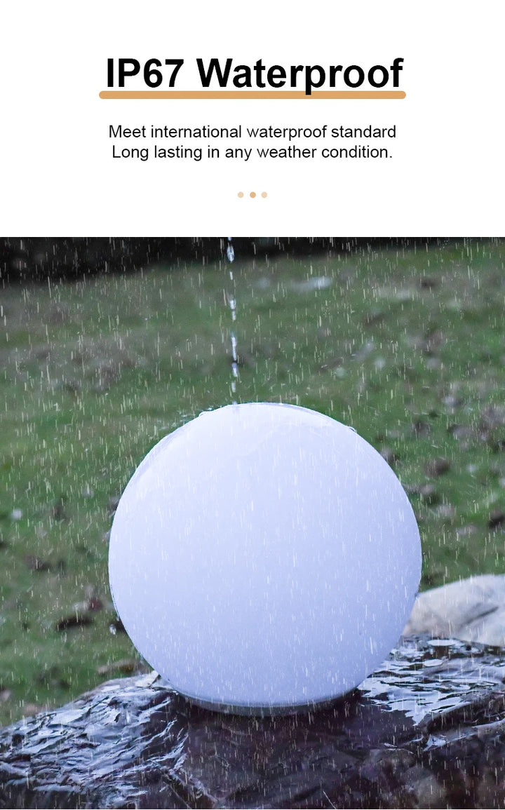LED Pebble Stone Light Outdoor Camping Lawn Solar Colorful Landscape Light Villa Garden Floor Lamp