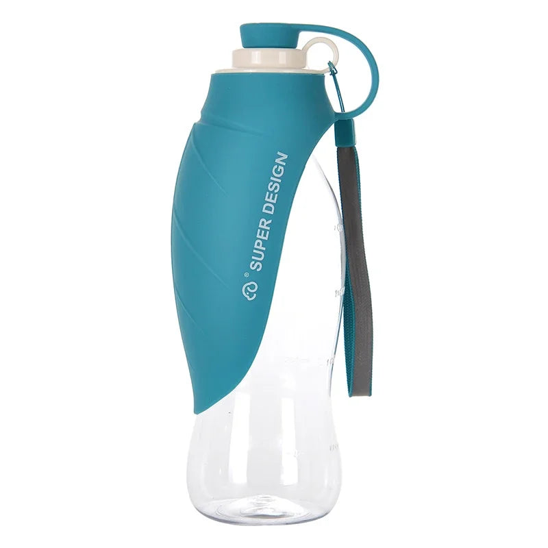 OUZEY 580ml Dog Water Bottle Outdoor Dog Walking Portable Foldable Drinking Bowls For Small Medium Dogs