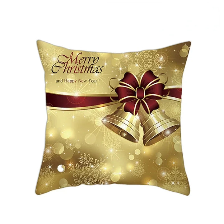 1pcs/set Christmas Black Gold Cushion Cover Merry Christmas Decorations for Home