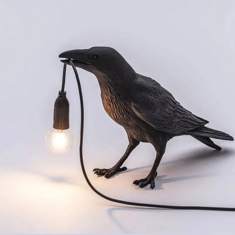 Modern Table Light,E12 Wall Lamp Resin Bird Light for Home Decoration Living Room Foyer Study Bedroom Nightstand Lights