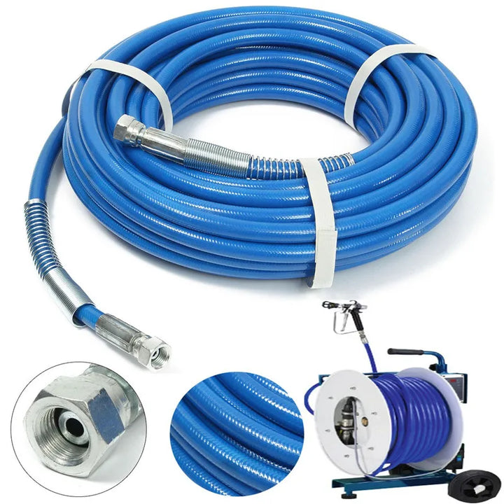 7.5/10/13/15M High Pressure Cleaner Pipe 5000psi Airless Sprayer Paint Hose with Nozzle Spray Gun Water Cleaning Hose Tool