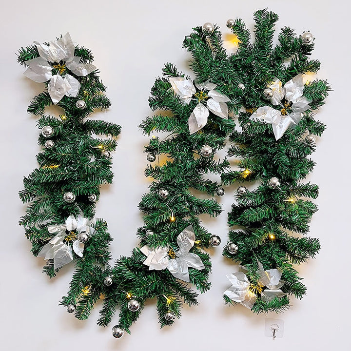 2.7M Luxury Christmas Decorations Garland Decoration Rattan with Lights