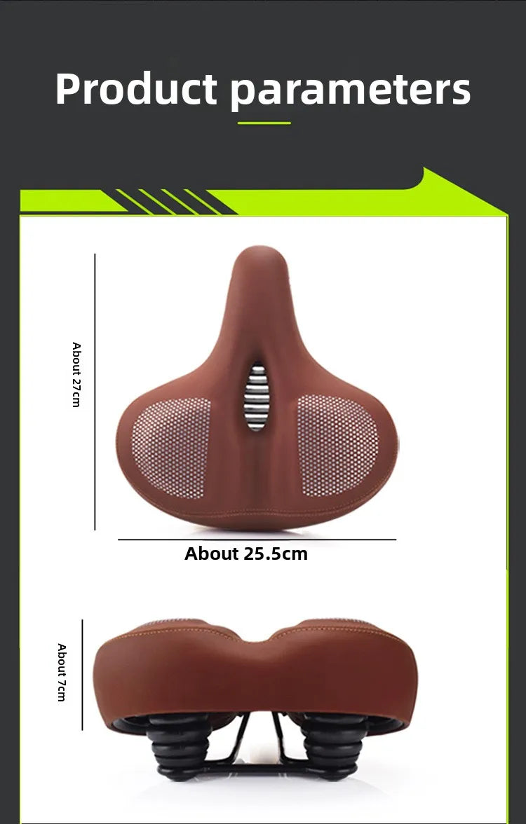 Bicycle Seats for Comfort Men  Women Oversized & Extra Soft Padded Bike Seat Cushion Comfortable Large Bike Saddle Mountain