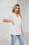 Womens Summer Tops V Neck Ruffle Sleeve Blouses Short Sleeve Casual Tops T-Shirts For Women