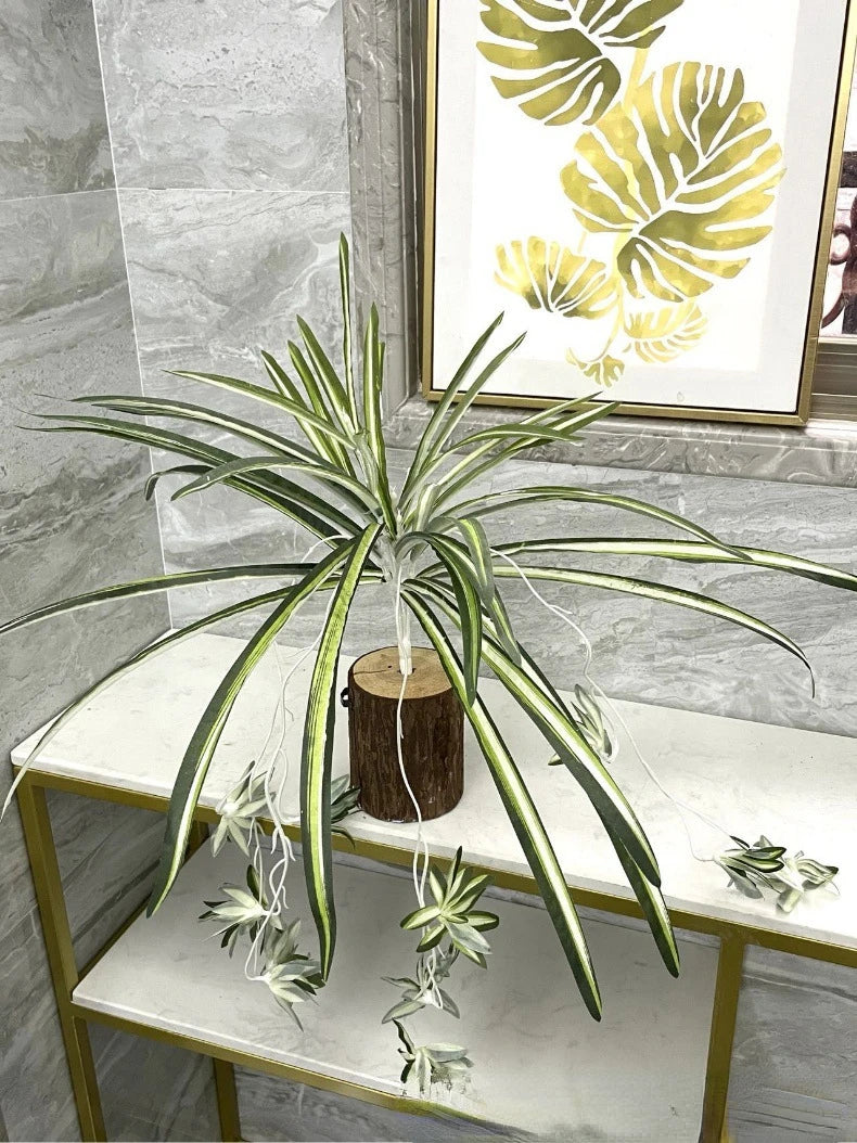 Simulation 5-pronged Phnom Penh Spider Plant Wedding Scene Layout Plant Wall Accessories Bunch Fake Flowers Home Decoration