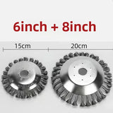 Universal Lawn Mowing Tool Steel Wire Rotary Blade Grass Cutter Garden Care Equipment Lawn Trimmer Accessory