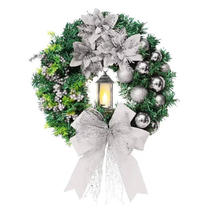 Christmas Wreath for Front Door Red Gold Window Wall Door Decorations 2025 Christmas Garland Ornament
