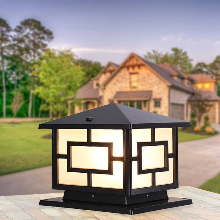 Outdoor Garden Pillar Lamp European Style Decor Courtyard Light Antique Waterproof Door Post Lamp Rainproof Fence Pillar Light