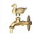 Vidric Outdoor Decorativ Garden Faucet Animal Shape Bibcock Green/Antique Brass Tap Washing Mop/Garden Watering Animal Faucet