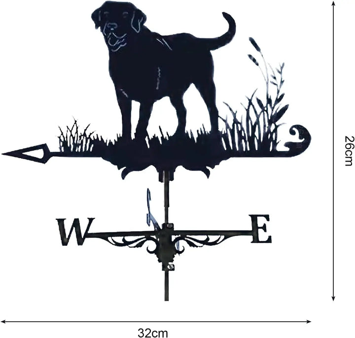 Weathervane, Metal Outdoor Garden Ironwork, Roof Courtyard Garden Decoration, Creative Furniture Chicken, Witch, Housewares New
