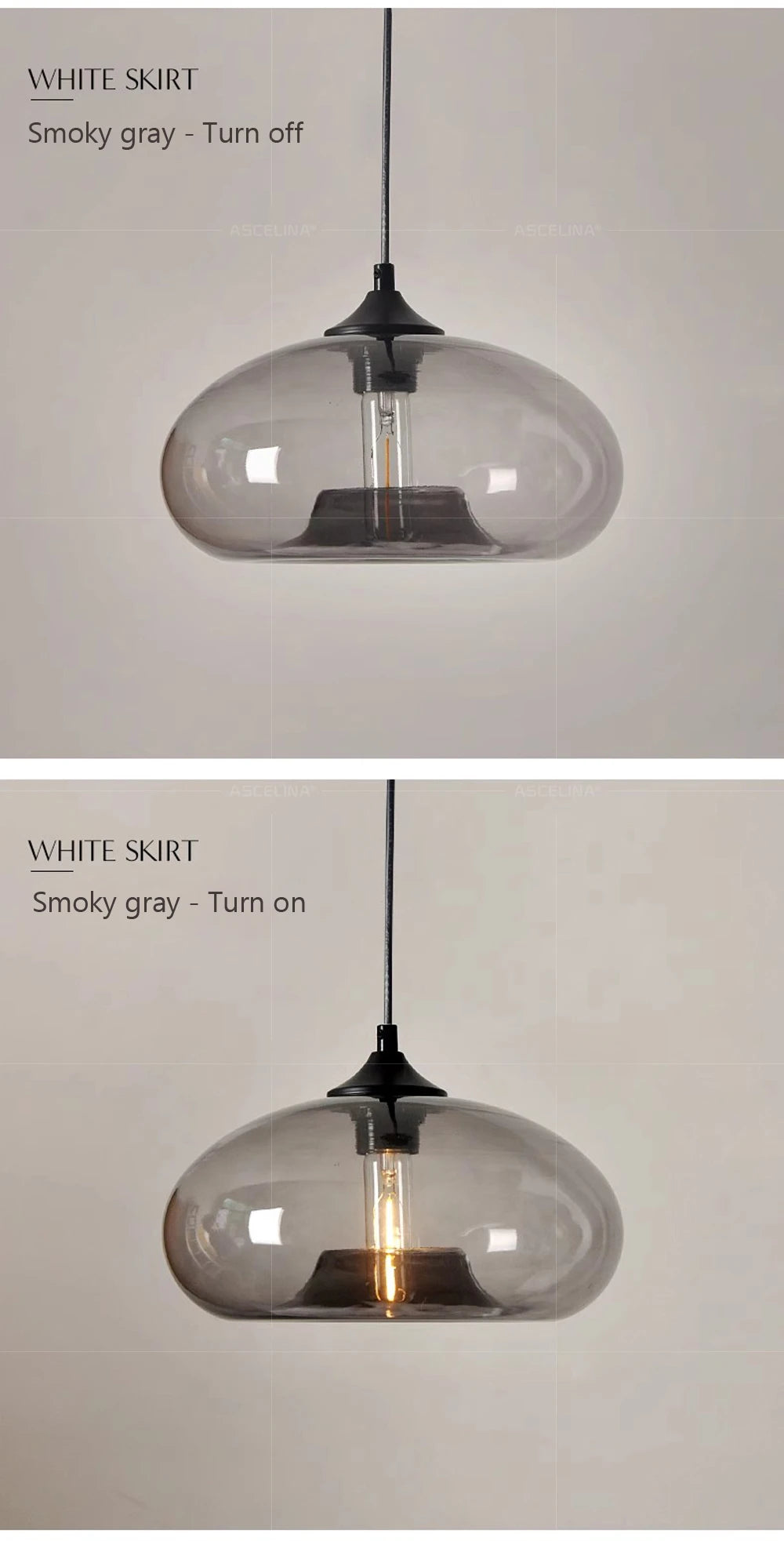 Modern Glass Colorful Pendant Lights Indoor Pendant Lamps