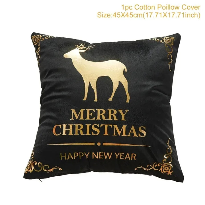 Christmas Themed Pillowcases Car Accessories Office Santa Claus Guest Sofa Home Pillowcases