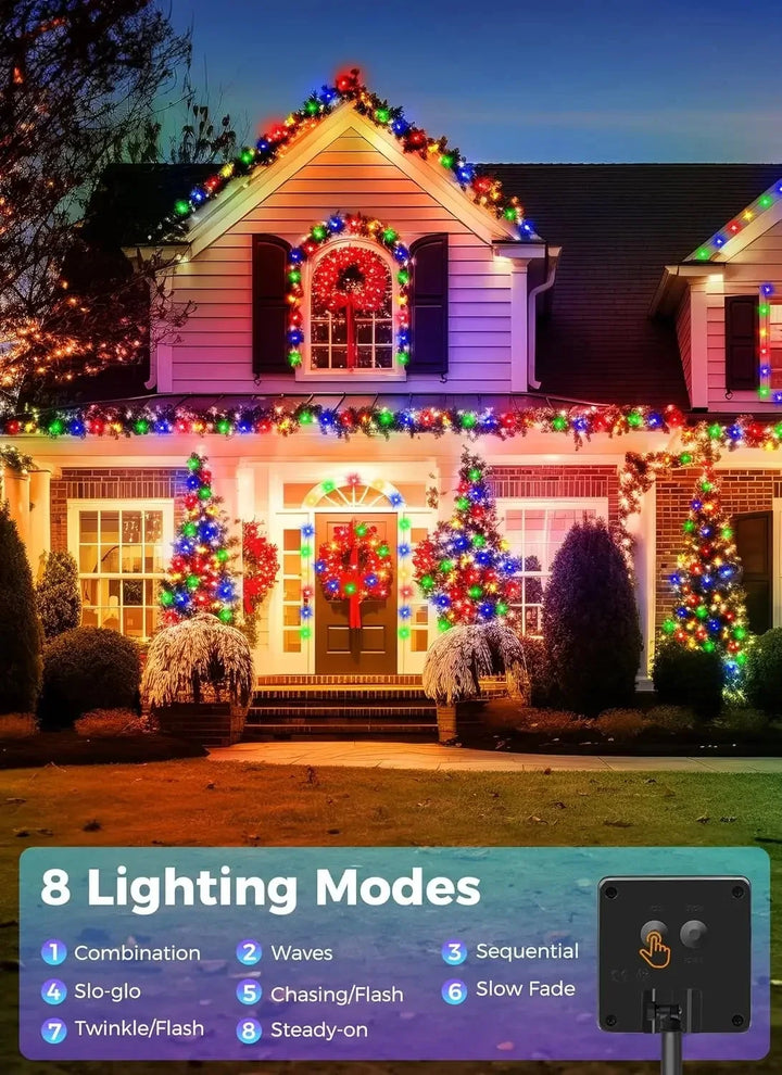 Large Solar Panel Fast Charge Lamp Outdoor Solar String Fairy Light Waterproof Garland String Lights
