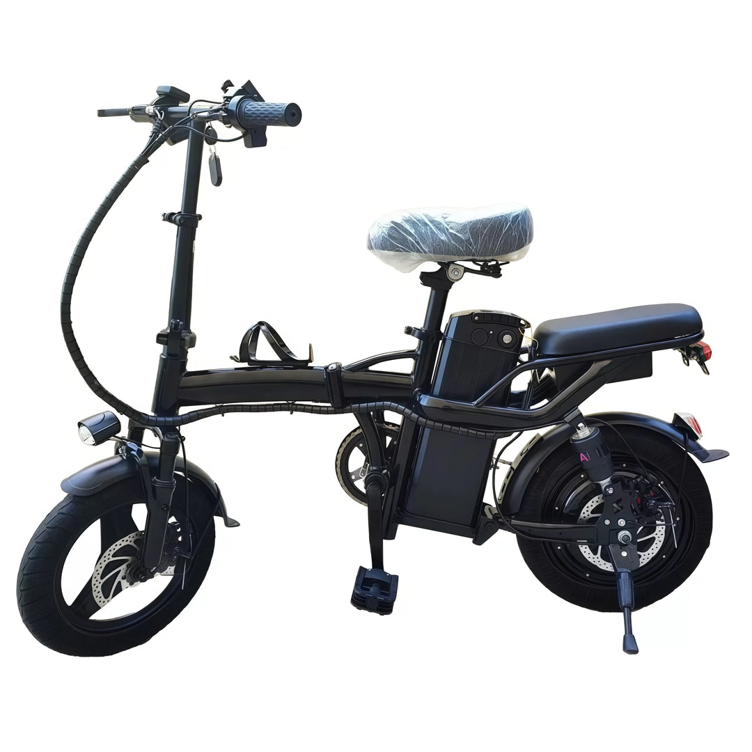 400W power electric bicycle, 14-inch foldable urban fashionable transportation E-Bike, 48V 30AH super large capacity battery
