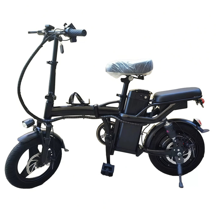400W power electric bicycle, 14-inch foldable urban fashionable transportation E-Bike, 48V 30AH super large capacity battery
