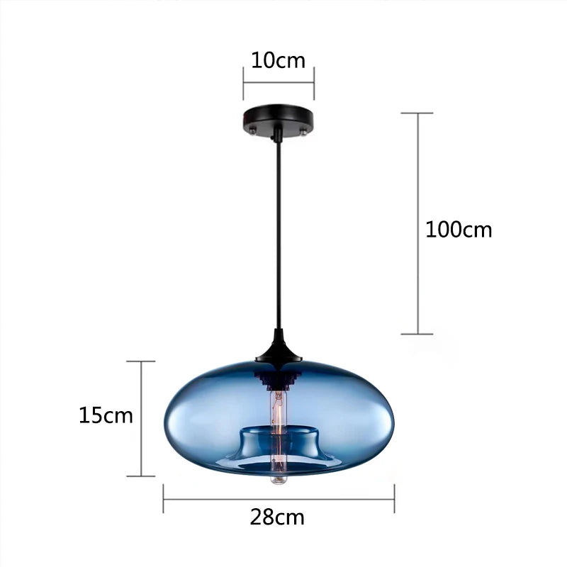Modern Glass Colorful Pendant Lights Indoor Pendant Lamps