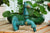 Vidric Outdoor Decorativ Garden Faucet Animal Shape Bibcock Green/Antique Brass Tap Washing Mop/Garden Watering Animal Faucet