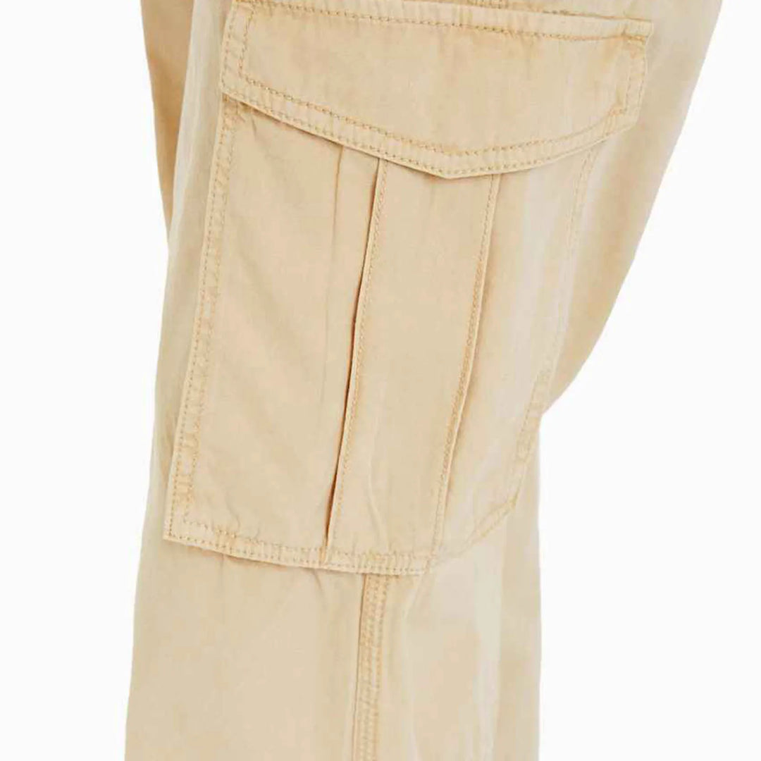 Women'S Adjustable Straight Fit Cargo Pants Adjustable Baggy With Pockets  Elastic Waist Casual Cargo Pants Relaxed Fit Pull On