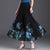 Thin Chinese Style Floral Chiffon Wide Leg Pants Women Tie Die Printed Button Loose High Waist Vintage Straight Trousers