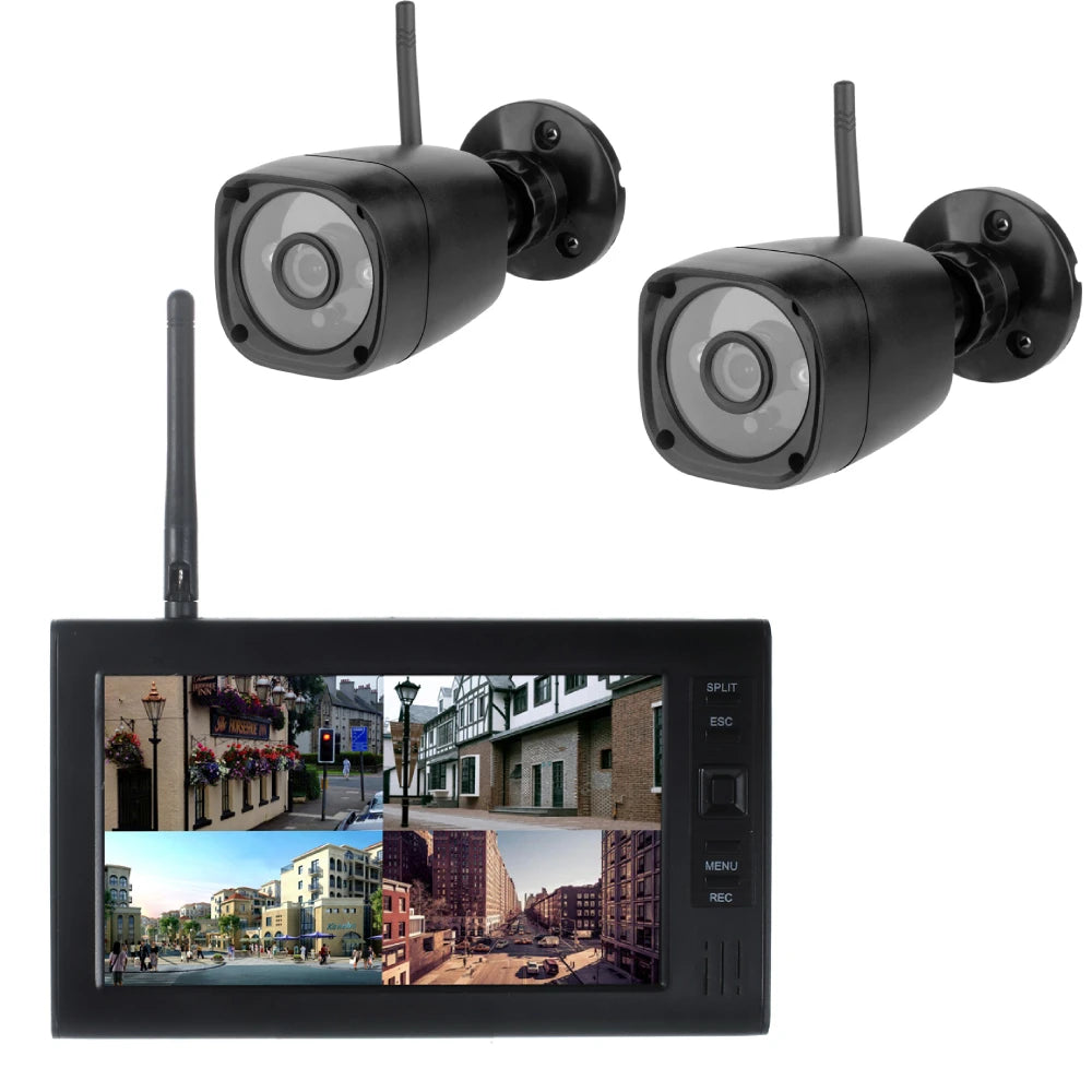 Multi Apartment Video Door Phone System, Video Intercom Doorbell System, IR Camera  2 ~ 3 Apartments, 7"