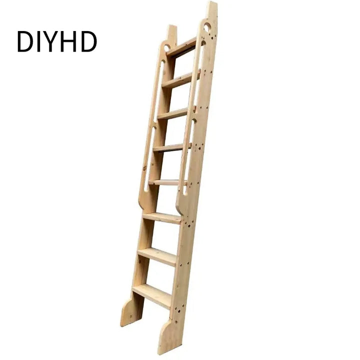 3.3FT(100cm) Sliding Library  Hardware Kit No Ladder，Black Rustic Round Tube Rolling Ladder Track,Floor Roller with Brake
