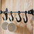 Vintage Iron Decorative Hooks Coffee Shop Display Window Cup Holder Mobile Hook Wall Hanger Stable Load Bearing Grocery Rack