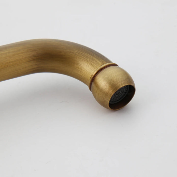 ZAPPO Antique Brass Bathtub Faucet Wall Mount With ABS Handshower Mixer Tap Bath Shower Tap