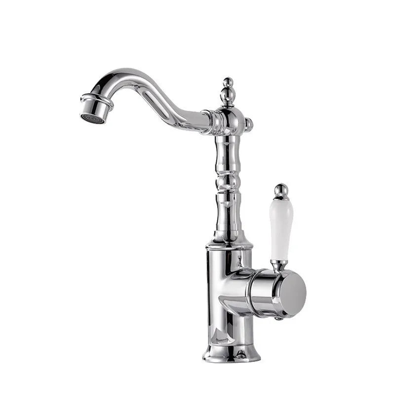 Antique Bronze Basin faucet Gold  bathroom faucet Deck Mounted Black Kitchen Faucet  sink tap Hot Cold Chrome basin Tap Brass