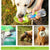 OUZEY 580ml Dog Water Bottle Outdoor Dog Walking Portable Foldable Drinking Bowls For Small Medium Dogs