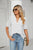 Womens Summer Tops V Neck Ruffle Sleeve Blouses Short Sleeve Casual Tops T-Shirts For Women