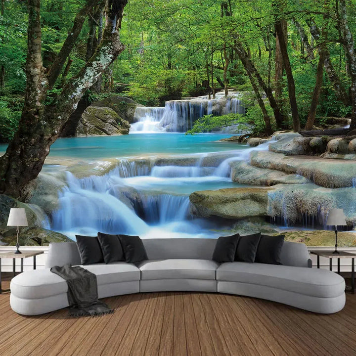 Beautiful Natural Forest Printed Large Wall Tapestry Hanging Bohemian Wall Tapestries Mandala Wall Art Decor