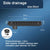 Black Floor Drain 304 Stainless Steel Shower Drain Long Strip Odor Proof Bathroom Floor Drainage Large Displacement