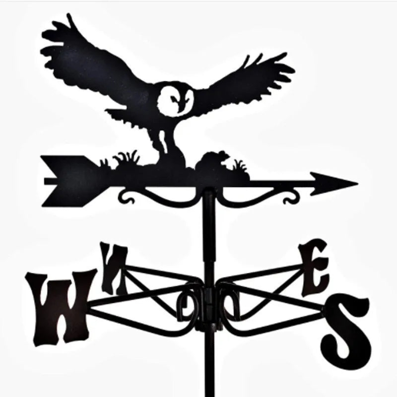 Metal Weathervane,Witch Iron Weather Vane,Sea Rover Wind Direction Indicator,Garden Outdoor Roof Decoration,