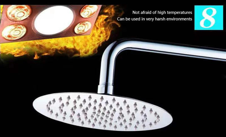4/6/8/10/12 Inch Pressurized Rain Shower Head Stainless Steel Square Round Rain Shower Head Large Water Outlet Shower Head