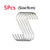5/10Pcs S-Shape Hook Stainless Steel Clothes Bags Towels Plants Hanging Rack Multi-function Kitchen Bedroom Railing Hanger Hook