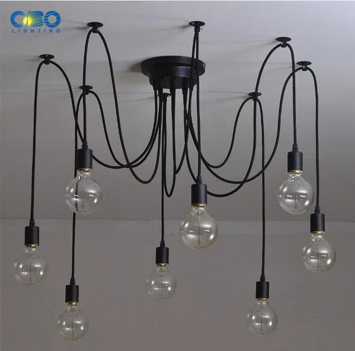 LOFT Office Retro Industrial Wind Chandelier Clothing Store Creative 6 First Sky Girl Scatter Chandelier