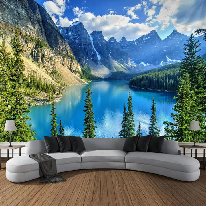 Beautiful Natural Forest Printed Large Wall Tapestry Hanging Bohemian Wall Tapestries Mandala Wall Art Decor