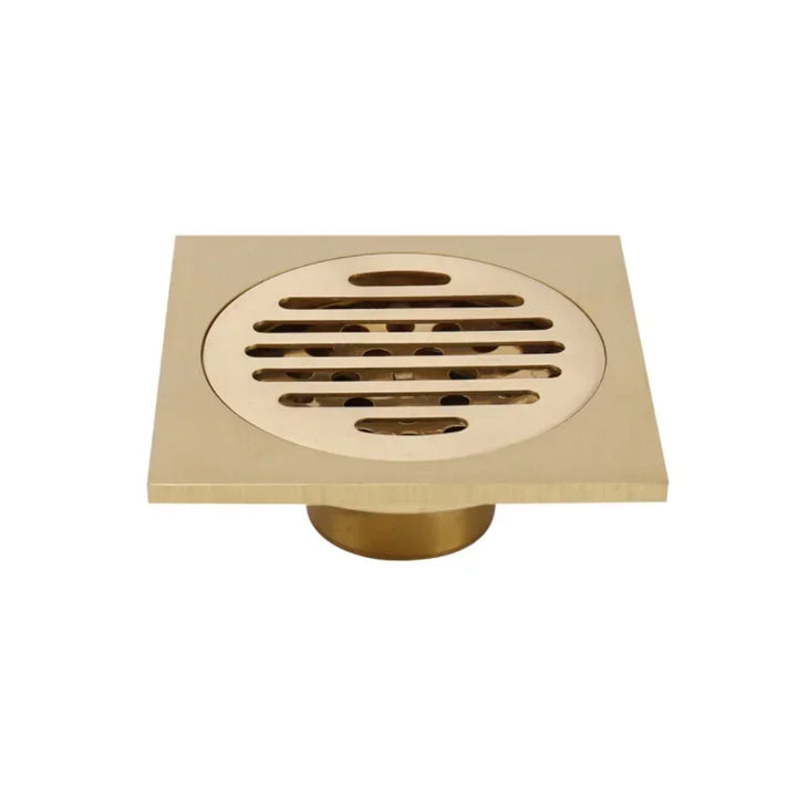 10*10cm Golden Floor Drain  Brass Prevention Odor Thickening Drain Shower Bathroom Drainage Balcony Washing Machine Floor Drain