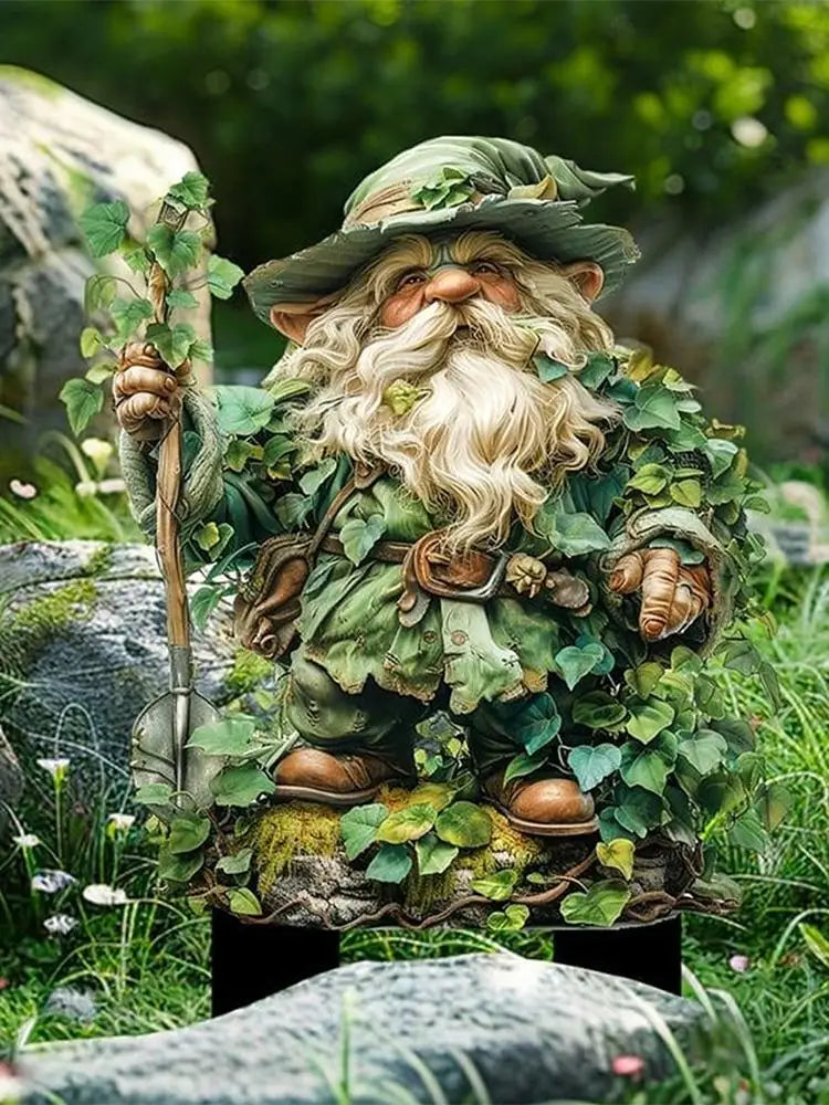 Tree Elfs Garden Stake Fairy Garden Stake Decoration Acrylic Yard Sign 2D Flat Spring Lawn Signs Garden Yard Lawn Decoration