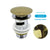 Bathroom Push Down Pop-Up Drain Sink Waste Stopper Valve Chrome Body with Color Lid Washbasin Water Head Deodorization Stopper