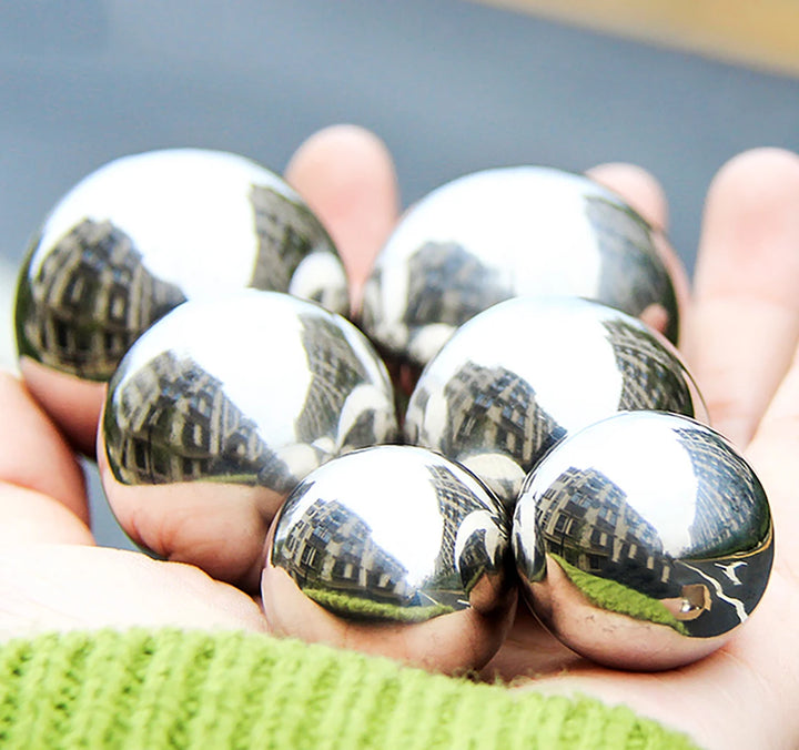 Dia 19~200mm Hollow Ball 0.6mm Thick 304 stainless Steel Ball Party Mirror Metal Ball Sphere Home Garden Decoration