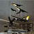 SANDYHA Modern Home Decoration Hanging Chandelier Creative Design Aluminum Tube Oblique Mouth Led Lamp